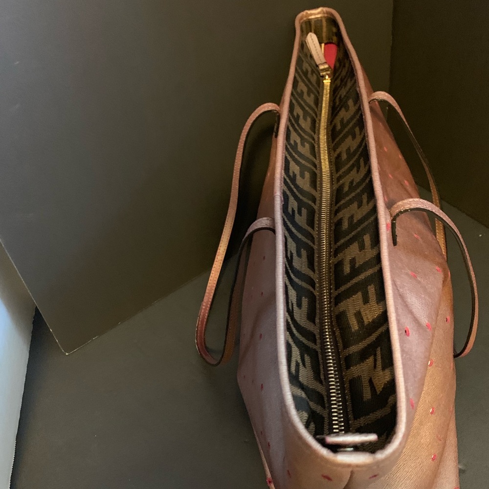Fendi Porch punching tote plus pouch